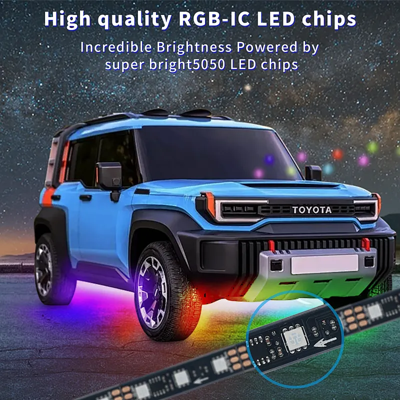 Intelligent Control Outdoor Waterproof Rgbic Car Bottom Light Strip